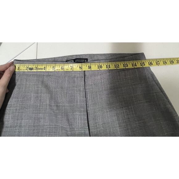ZARA Women’s Gray Ankle Dress Pants Size 8 Business Career Trousers Waist 33 EUC - Picture 4 of 10